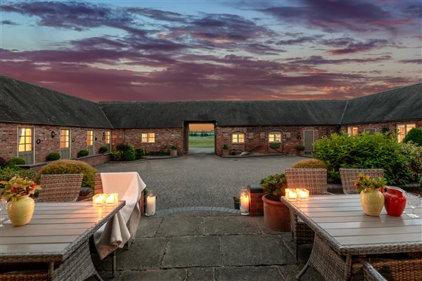 Evening courtyard